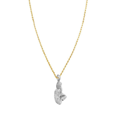 Detailed Diamond Buddha Pendant in 10k Yellow Gold .81 Ctw